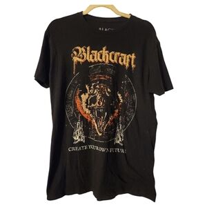 Black craft bat face tshirt